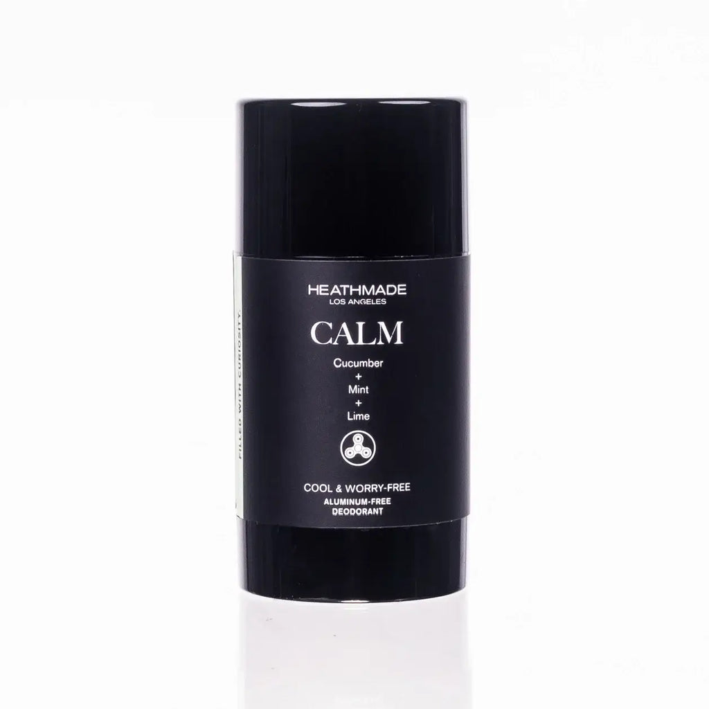 Organic Lime & Peppermint Manly Deodorant, featuring cucumber scent and aluminum-free formula.